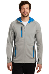 Eddie Bauer® Sport Hooded Full-Zip Fleece Jacket - Grey Cloud/ Grey Steel/ Expedition Blue - XS